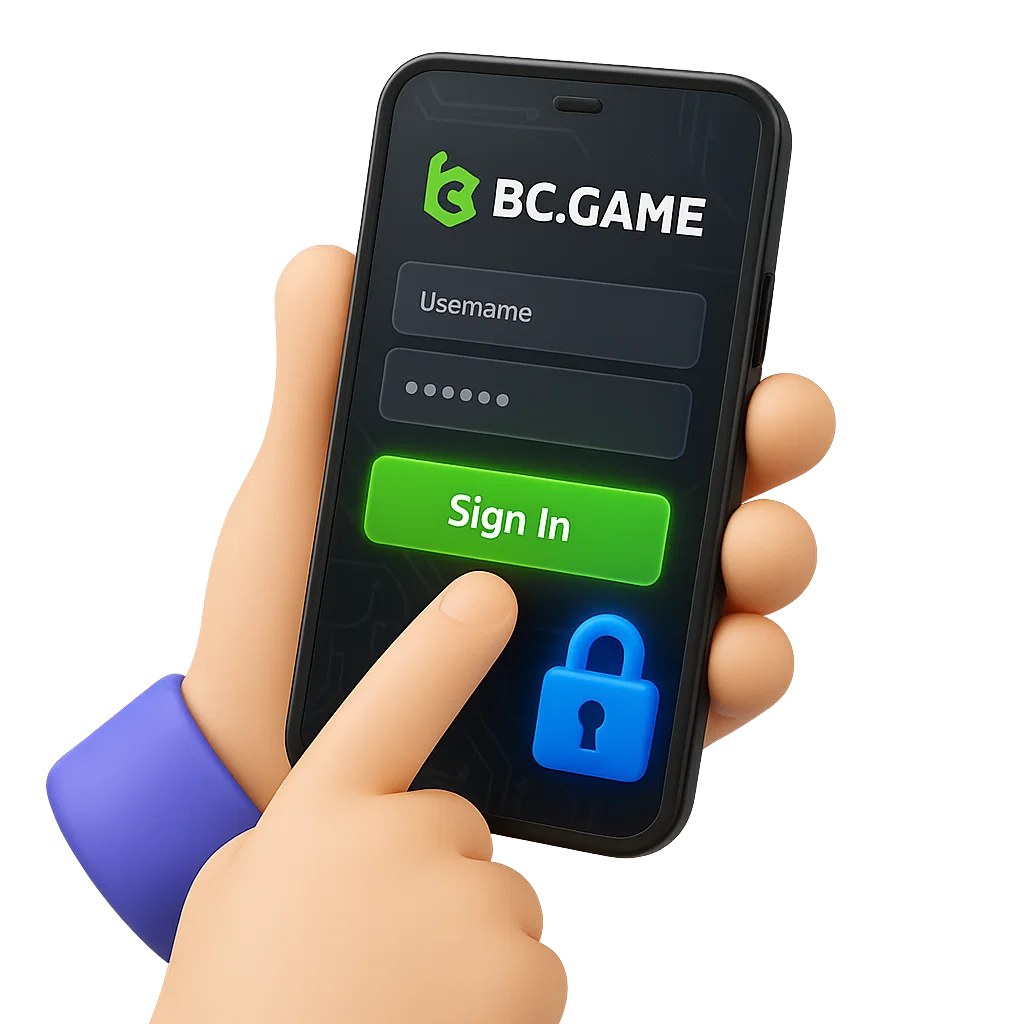 Login and Sign In to BC Game